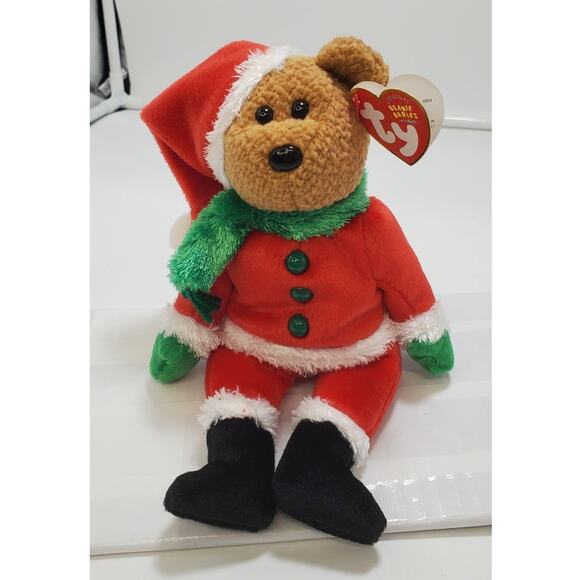 TY Beanie Babies "Snow Girl" 2000 & "Kringle"2004 Christmas Holiday Set of 2 - Picture 3 of 10